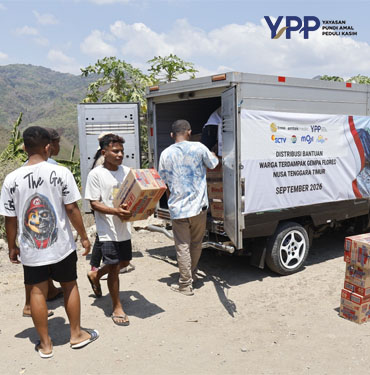 YPP Emtek Media Jangkau Manggarai Timur Salurkan Bantuan Gempa mandobo dan Layanan Psikososial Anak